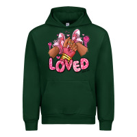 Forest Green loved valentine's day afro girl sneakers Urban Hoodie - RanaPortraitStore