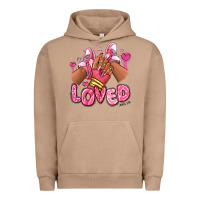 Pigment Burro loved valentine's day afro girl sneakers Urban Hoodie - RanaPortraitStore