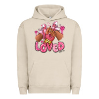 Pigment French Oak loved valentine's day afro girl sneakers Urban Hoodie - RanaPortraitStore