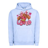 Pigment Grape Ice loved valentine's day afro girl sneakers Urban Hoodie - RanaPortraitStore