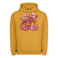 Pigment Peanut Butter loved valentine's day afro girl sneakers Urban Hoodie - RanaPortraitStore