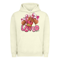 Pigment Pistachio loved valentine's day afro girl sneakers Urban Hoodie - RanaPortraitStore