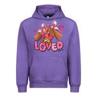 Tulip loved valentine's day afro girl sneakers Urban Hoodie - RanaPortraitStore