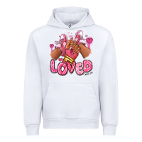 White loved valentine's day afro girl sneakers Urban Hoodie - RanaPortraitStore