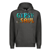 Charcoal Heather gypsy soul Premium Hoodie - texasbilliewilder