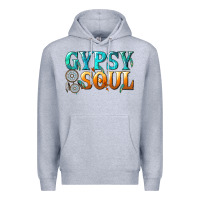 Heather Grey gypsy soul Premium Hoodie - texasbilliewilder