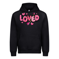 Black loved valentines day Urban Hoodie - RanaPortraitStore