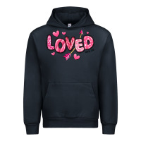 Navy loved valentines day Urban Hoodie - RanaPortraitStore