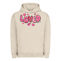 Pigment French Oak loved valentines day Urban Hoodie - RanaPortraitStore