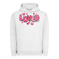 Pigment Lunar Rock loved valentines day Urban Hoodie - RanaPortraitStore