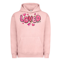 Pigment Salmon loved valentines day Urban Hoodie - RanaPortraitStore