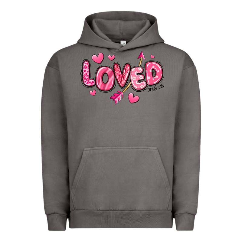 Loved Valentines Day Urban Hoodie by RanaPortraitStore | Teevron