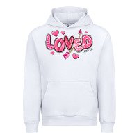 White loved valentines day Urban Hoodie - RanaPortraitStore