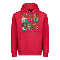 Cardinal give me coffee to get me started Premium Hoodie - texasbilliewilder