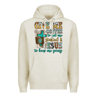 Oatmeal Heather give me coffee to get me started Premium Hoodie - texasbilliewilder