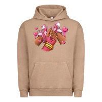 Pigment Burro valentines day afro girl sneakers Urban Hoodie - RanaPortraitStore