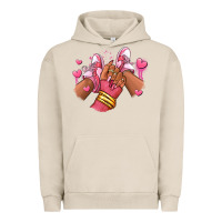Pigment French Oak valentines day afro girl sneakers Urban Hoodie - RanaPortraitStore
