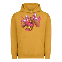 Pigment Peanut Butter valentines day afro girl sneakers Urban Hoodie - RanaPortraitStore