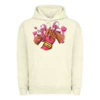 Pigment Pistachio valentines day afro girl sneakers Urban Hoodie - RanaPortraitStore