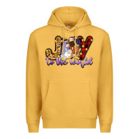 Mustard joy to the world Premium Hoodie - Zillion Design Studio