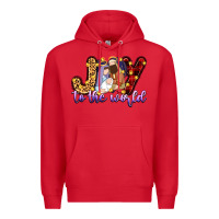 Red joy to the world Premium Hoodie - Zillion Design Studio