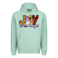 Seafoam joy to the world Premium Hoodie - Zillion Design Studio
