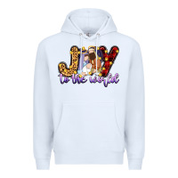 White joy to the world Premium Hoodie - Zillion Design Studio