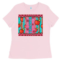 Bubblegum Pink teacher with  flower glitter and serape leopard Ladies Tee - Artiststas