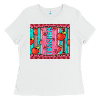 White teacher with  flower glitter and serape leopard Ladies Tee - Artiststas