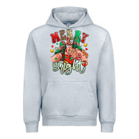 Heather Grey merry and bright caucasian girl sneakers Urban Hoodie - RanaPortraitStore