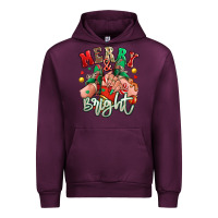 Mauve Wine merry and bright caucasian girl sneakers Urban Hoodie - RanaPortraitStore