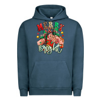 Pigment Midnight Navy merry and bright caucasian girl sneakers Urban Hoodie - RanaPortraitStore