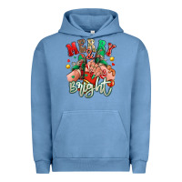 Pigment Pebble Blue merry and bright caucasian girl sneakers Urban Hoodie - RanaPortraitStore