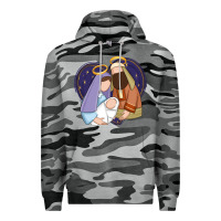 Slate Camo holy night jesus birth Premium Hoodie - Zillion Design Studio