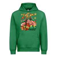 Emerald festive af christmas caucasian girl sneakers Urban Hoodie - RanaPortraitStore