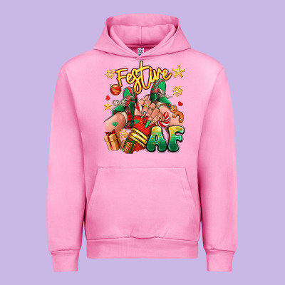 Urban Hoodie festive af christmas caucasian girl sneakers