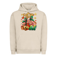 Pigment French Oak festive af christmas caucasian girl sneakers Urban Hoodie - RanaPortraitStore