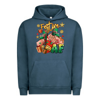Pigment Midnight Navy festive af christmas caucasian girl sneakers Urban Hoodie - RanaPortraitStore