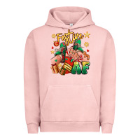 Pigment Salmon festive af christmas caucasian girl sneakers Urban Hoodie - RanaPortraitStore