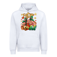 White festive af christmas caucasian girl sneakers Urban Hoodie - RanaPortraitStore
