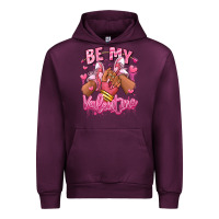 Mauve Wine be my valentine afro girl sneakers Urban Hoodie - RanaPortraitStore