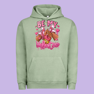 Urban Hoodie be my valentine afro girl sneakers