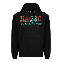 Black home sweet home Premium Hoodie - texasbilliewilder
