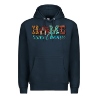 Navy home sweet home Premium Hoodie - texasbilliewilder