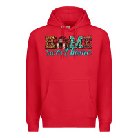 Red home sweet home Premium Hoodie - texasbilliewilder
