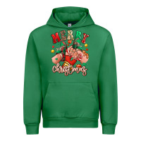Emerald Merry Christmas Caucasian girl sneakers Urban Hoodie - RanaPortraitStore