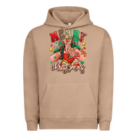 Pigment Burro Merry Christmas Caucasian girl sneakers Urban Hoodie - RanaPortraitStore