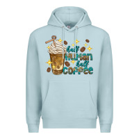 Blue Mist half human half coffee Premium Hoodie - texasbilliewilder