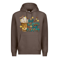 Coffee half human half coffee Premium Hoodie - texasbilliewilder