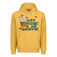 Mustard half human half coffee Premium Hoodie - texasbilliewilder
